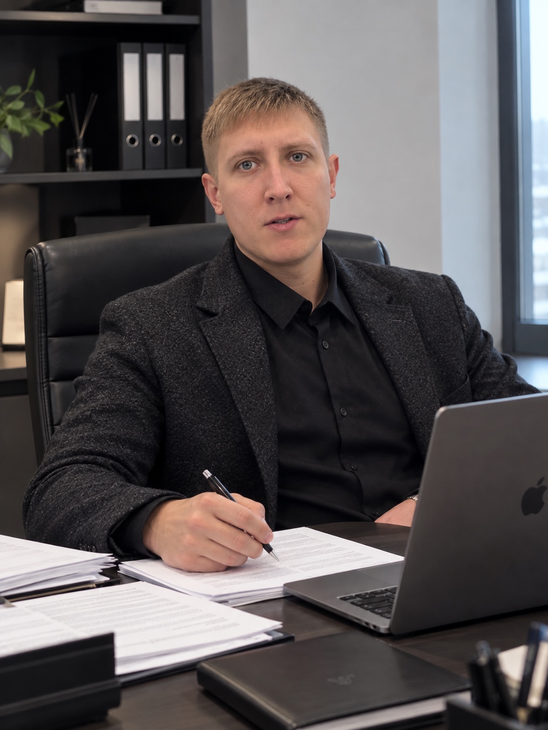 Юрист Владислав в офисе